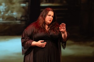 Teatro Nuovo 2025 Macbeth_Alexandra Loutsion as Lady Macbeth_Sleepwalking_2_Photo by Steven Pisano